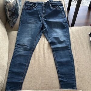 high rise jean leggings